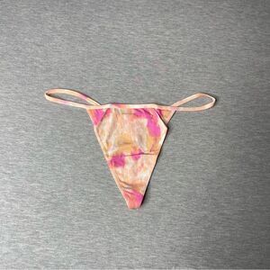 Victoria’s Secret Stretch V-String Cotton Tie Dye Panty